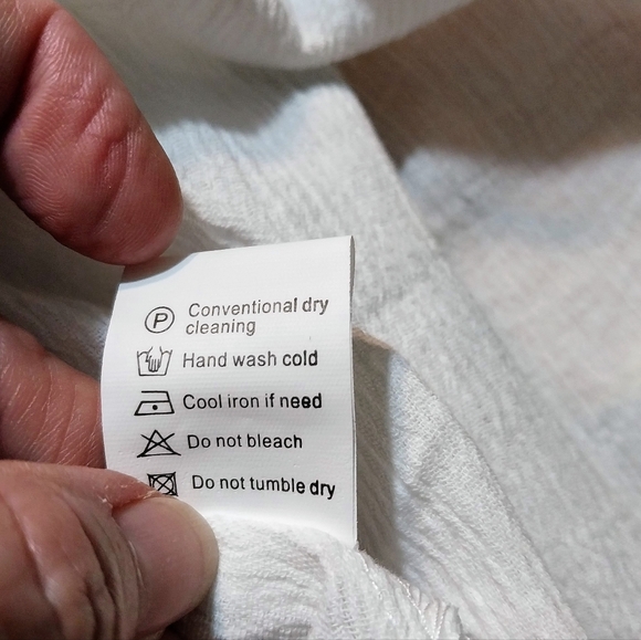 Lace Summer Flowy Top Blouse Sz Large 100% Cotton NWOT - Picture 5 of 7